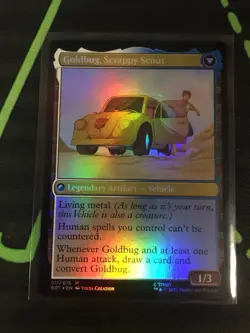 MTG Magic The Gathering Goldbug, Humanity’s Ally Foil Transformers Commander - Image 2