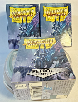 Dragon Shield Matte Petrol Shield Sleeves (1 Box Sealed + 191 in Open Boxes-291) - Image 1