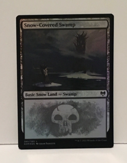 Magic the Gathering Snow-Covered Swamp (280) Kaldheim Foil - Image 1
