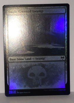 Magic the Gathering Snow-Covered Swamp (280) Kaldheim Foil - Image 2