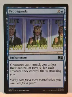 MTG Propaganda x1 Commander Marvel Super Heroes Regular NM/PFresh! - Image 1