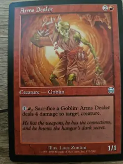 Vintage Arms Dealer LP – MTG 6th Edition 1999 – Red Goblin – 1/1 – Luca Zontini - Image 2
