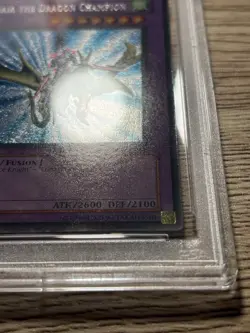 Yu-Gi-Oh Gaia the Dragon Champion 1st Edition LOB-125 Secret Rare PSA 9 - Image 5