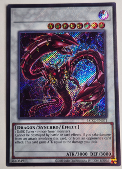 Yu-Gi-Oh Red Dragon Archfiend LCKC-EN071 Secret Rare ERROR MISPRINT NO NAME - Image 1