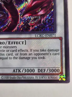 Yu-Gi-Oh Red Dragon Archfiend LCKC-EN071 Secret Rare ERROR MISPRINT NO NAME - Image 3