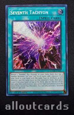 2025 Yu-Gi-Oh! Master of the Maze 1st Ed Seventh Tachyon MZTM-EN016 - Image 1