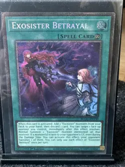 Yugioh - Exosister Betrayal - Starlight Rare - 1st Edition BLGG-EN130 MINT - Image 1