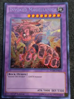 Yugioh Invoked Magellanica FUEN-EN031 Secret Rare 1st Ed VLP - Image 1