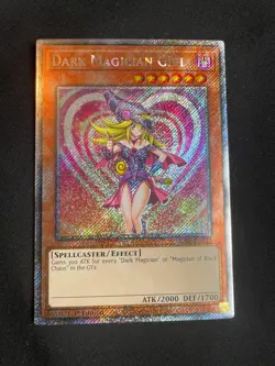 Yu-Gi-Oh! TCG Dark Magician Girl (A) RA03 NM 1st Edition Platinum Secret Rare - Image 1