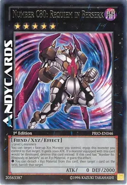 NUMBER C80: REQUIEM IN BERSERK • (Numero) • Rara • PRIO EN046 • 1Ed • Yugioh! - Image 1