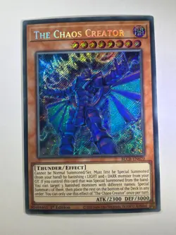 The Chaos Creator BLCR-EN070 Secret Rare 1st Edition YuGiOh Card NM - Image 1
