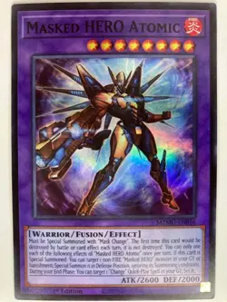 Masked HERO Atomic MZMU-EN016 Maze of Muertos 1st Edition YuGiOh Card NM - Image 1