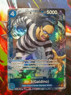 Mr.3 (Galdino) Alternate Art SR (OP16-056) One Piece TCG The Time of Battle NM - Image 1