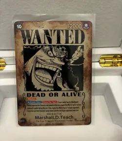 Namco One Piece CCG Marshall D. Teach Wanted OP09-093 SP Holo EN 12000 - Image 1