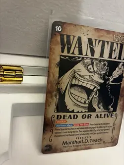 Namco One Piece CCG Marshall D. Teach Wanted OP09-093 SP Holo EN 12000 - Image 3
