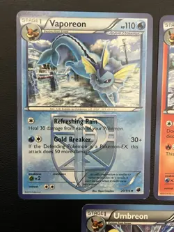 Full Set Team Plasma Eeveelution Pokemon Cards Black White LP - Image 3