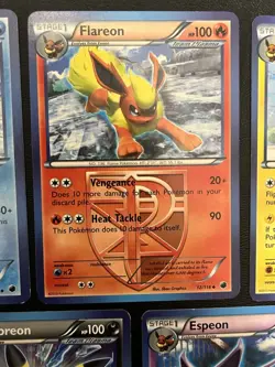 Full Set Team Plasma Eeveelution Pokemon Cards Black White LP - Image 4