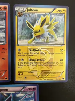 Full Set Team Plasma Eeveelution Pokemon Cards Black White LP - Image 5