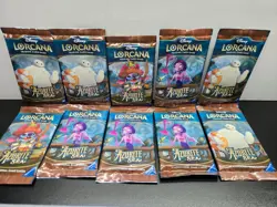 Disney Lorcana Azurite Sea TCG Booster Lot of 10 Sealed 12-Card Packs - Image 1