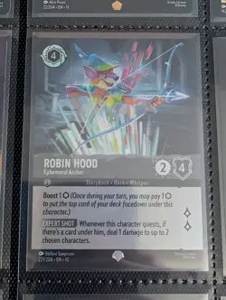 221/204 Robin Hood - Ephemeral Archer - Epic - Whispers in the Well - Lorcana - Image 1