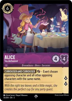 Disney Lorcana TCG - Into the Inklands - Alice - Tea Alchemist - 35/204 - Image 1