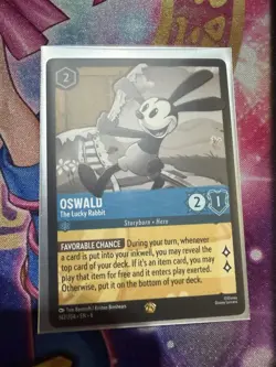 Lorcana - Oswald The Lucky Rabbit - 142/204 - Azurite Sea - NM - 2024 Disney - Image 1