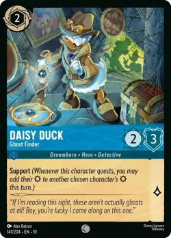 Disney Lorcana TCG Whispers in the Well - Daisy Duck - Ghost Finder - 141/204 - Image 1