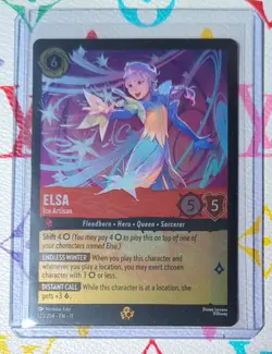 Disney Lorcana TCG: Elsa - Ice Artisan 123/204 Winterspell Legendary NM - Image 1
