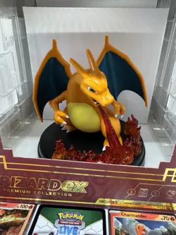 Charizard ex Super Premium Collection Figure + 2 Promo Cards Pokemon TCG Empty - Image 5