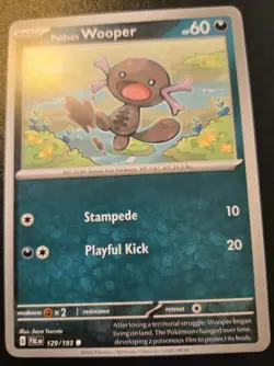 Paldean Wooper 128/193 Common Scarlet & Violet: Paldea Evolved Pokemon TCG - Image 1