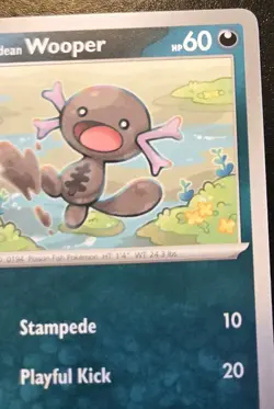 Paldean Wooper 128/193 Common Scarlet & Violet: Paldea Evolved Pokemon TCG - Image 3