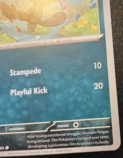 Paldean Wooper 128/193 Common Scarlet & Violet: Paldea Evolved Pokemon TCG - Image 5