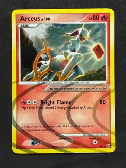 POKEMON UNGRADED PLATINUM ARCEUS AR3 SECRET HOLO RARE ARCEUS NM PKM-214 - Image 2
