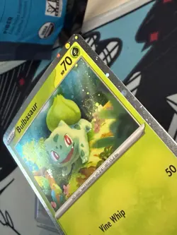 Pokemon TCG Bulbasaur SVP046 Black Star Promo Cosmos Holo Near Mint SWIRL - Image 5
