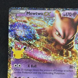 Pokemon Celebrations 25th Anniversary Card Mewtwo EX 54/99 Ultra RARE - Image 2