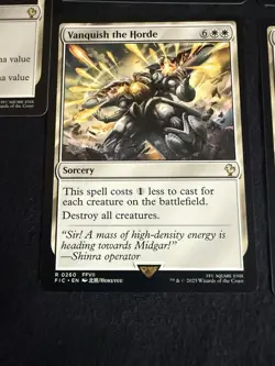 MTG Final Fantasy VII White Rare 5 Card Lot Austere Command Vanquish FIC NM - Image 3