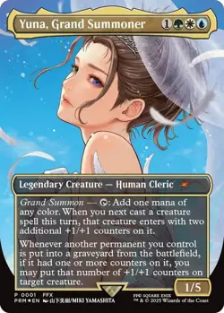 MTG English Yuna, Grand Summoner NM Foil Promos: WPN and Gateway NM Unplayed - Image 3