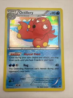Pokemon TCG Octillery 33/162 Breakthrough Holo Rare Card NM - Image 1