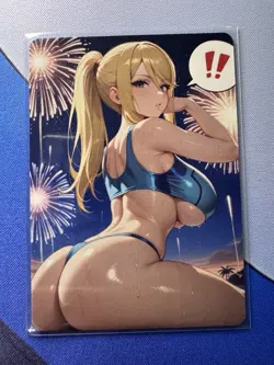 Samus Aran Metroid ACG Goddess Story Doujin Waifu Anime Custom Card - Image 1