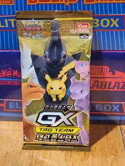 KOREAN Pokemon Card pack from GX TAG ALL STARS Series (10 Cards in one Pack) - Image 1