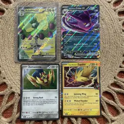 Pokemon TCG Destined Rivals Lot Arboliva, Team Rockets Crobat EX Cards Near Mint - Image 1