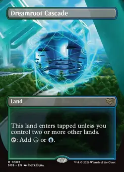 Dreamroot Cascade Borderless Rare 302 SOS Secrets of Strixhaven MTG - Image 1
