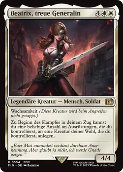 MTG Magic the Gathering Final Fantasy Beatrix Loyal General (V.2) 554 rare de - Image 1