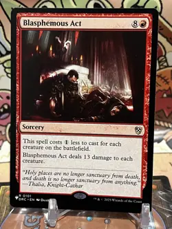 Blasphemous Act NF [The List Goblin Storm] MTG - Image 1