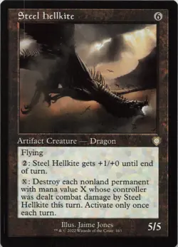 Steel Hellkite (Retro Frame) R Commander: The Brothers' War 163 - MTG - Image 1