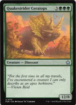 Quakestrider Ceratops U Foundations 110 NM MTG - Image 1