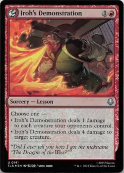 Iroh's Demonstration - FOIL - U Avatar: The Last Airbender 141 - MTG - Image 1