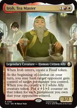 MTG [TLA-381 Foil NM] Iroh, Tea Master (Extended Art) - Image 1