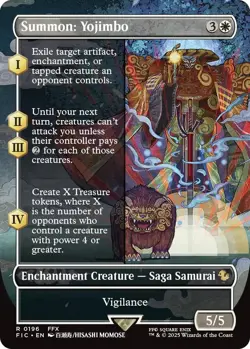 MTG [FIC-196 Foil NM] Summon: Yojimbo (Borderless) - Image 1