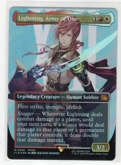 MTG Final Fantasy Surge Foil Mythic #0545 Lightning Army Of One - Image 1